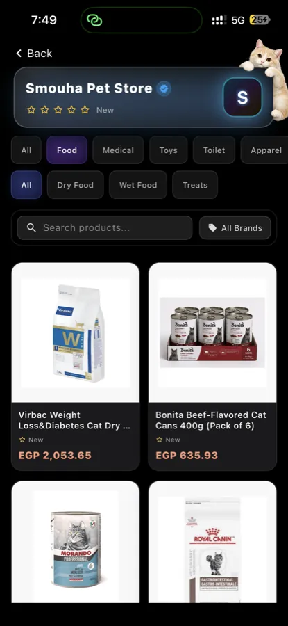 Grainoz vendor store with category filters and products